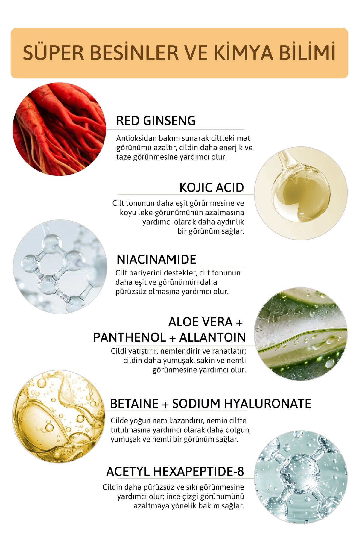 Kojic Acid, Ginseng İçeren Koyu Leke, Kararma, Görünümü Karşıtı, Ton Eşitleyici ve Canlandırıcı Tonik Yüz Misti 170 ml