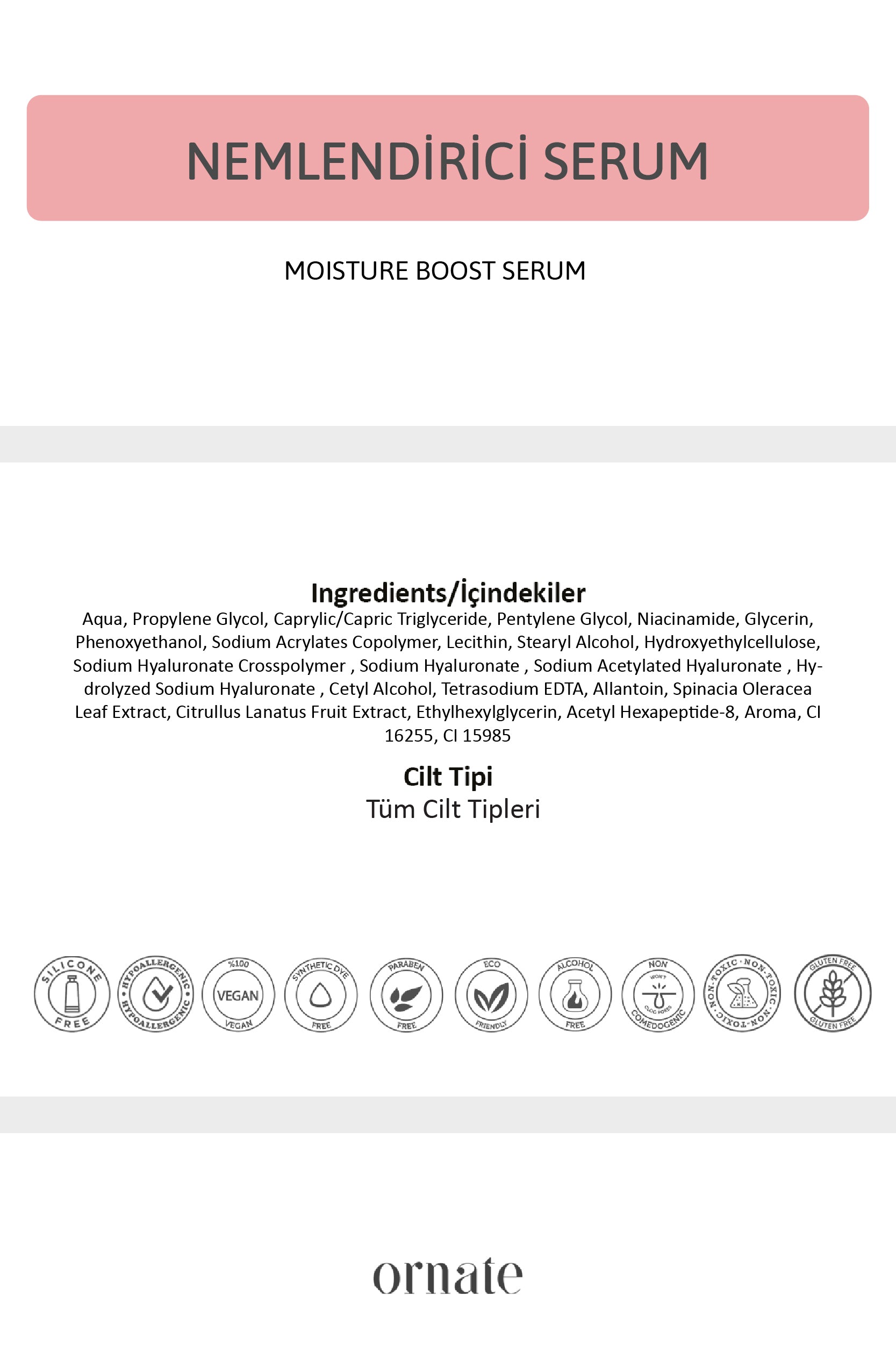 Nemlendirici Serum