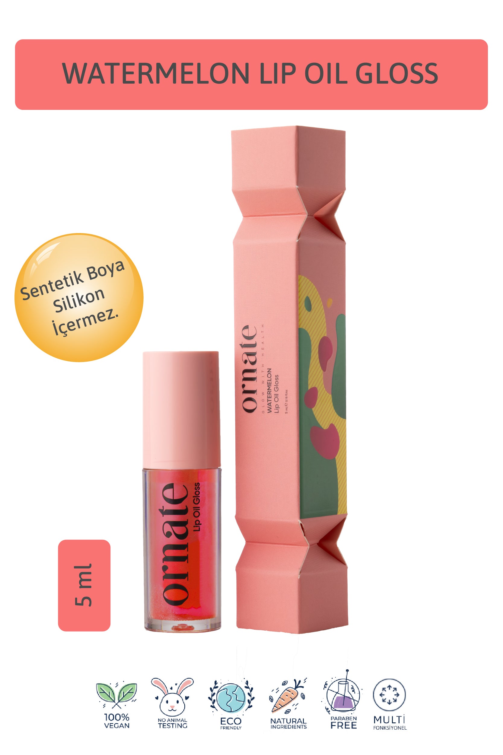 Watermelon Lip Oil Gloss