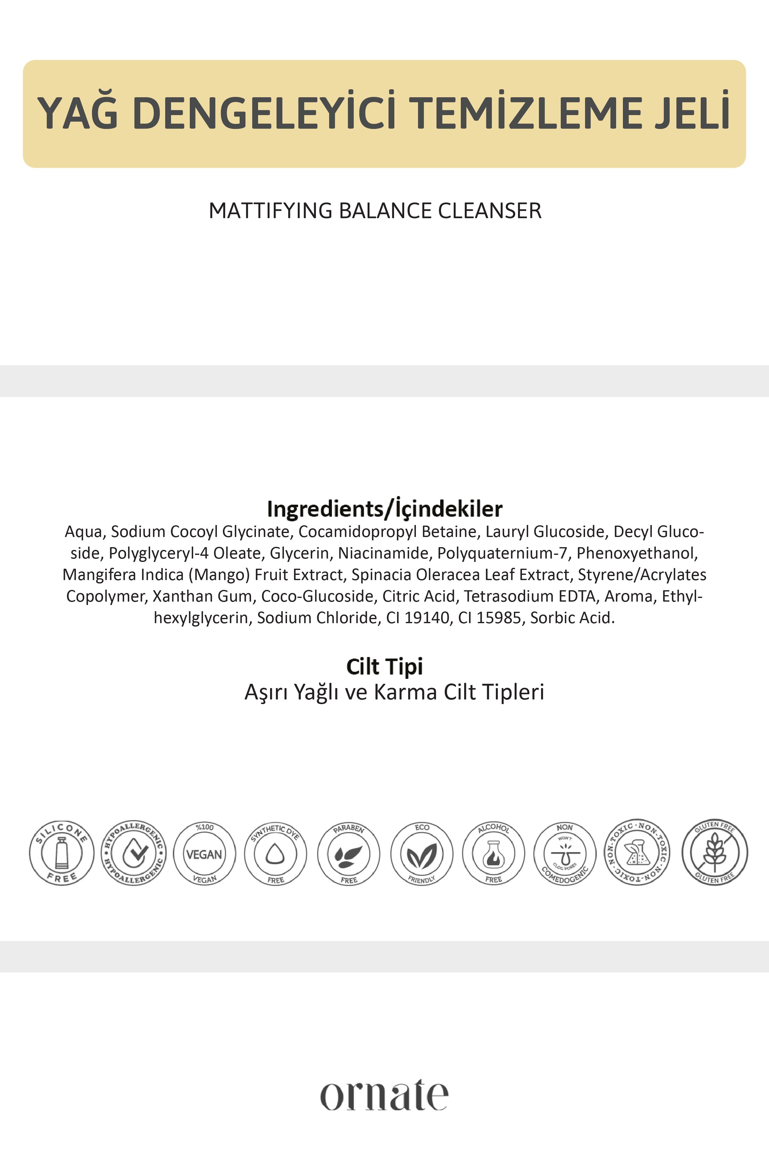 Yağlı Ciltler için Yüz Temizleme Jeli