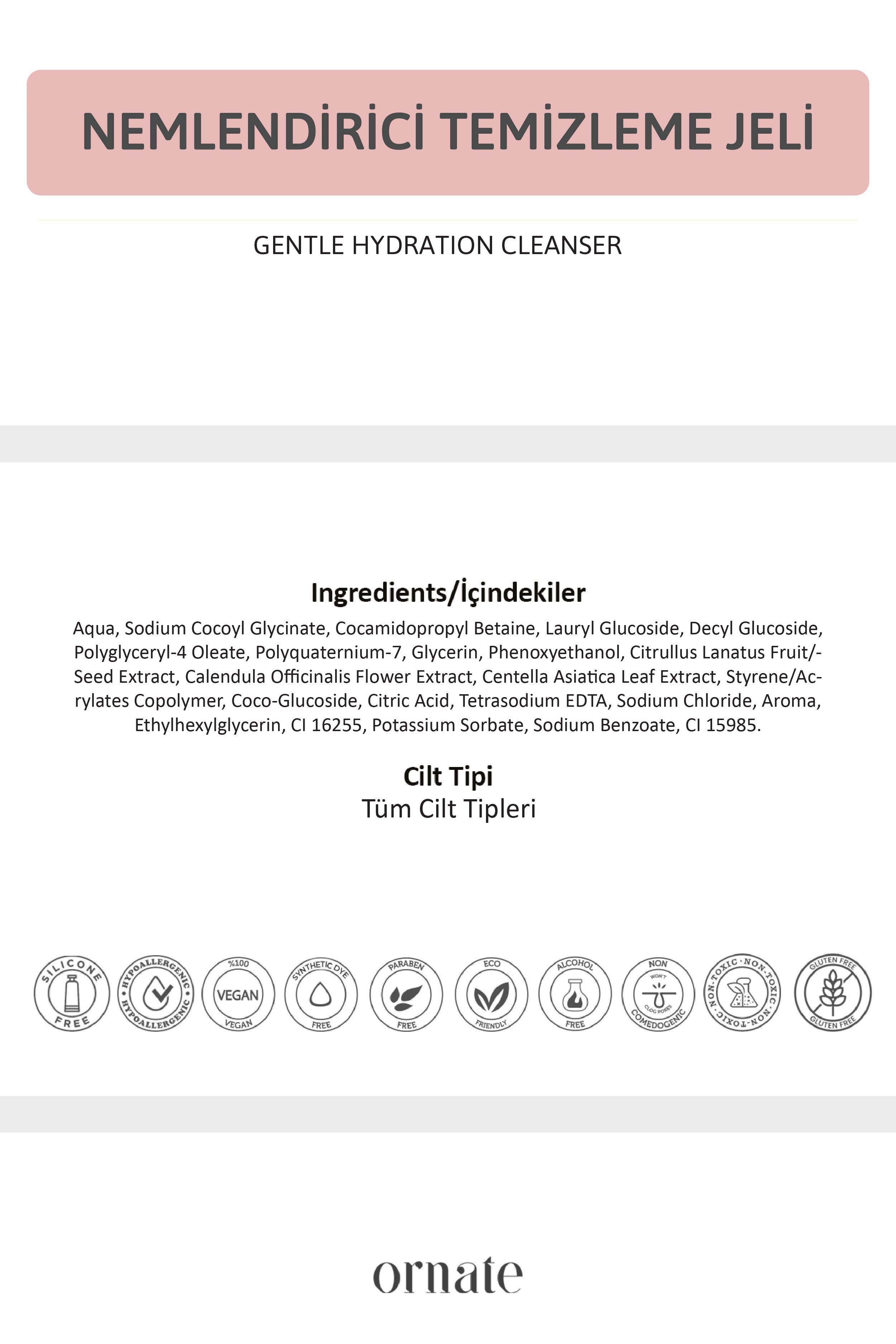 Tüm Ciltler Için Temizleme Jeli