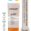 Ton Eşitleyici, Nemlendirici ve Canlandırıcı Pirinç Özlü SPF50+ Güneş Kremi 50 mL