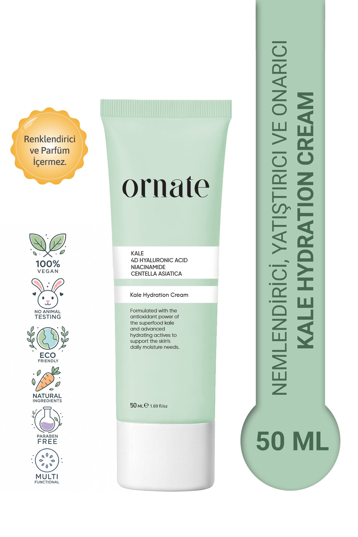 Kale Sivilce & Kızarıklık Karşıtı, Sebum Dengeleyici Yüz Kremi 50 ml