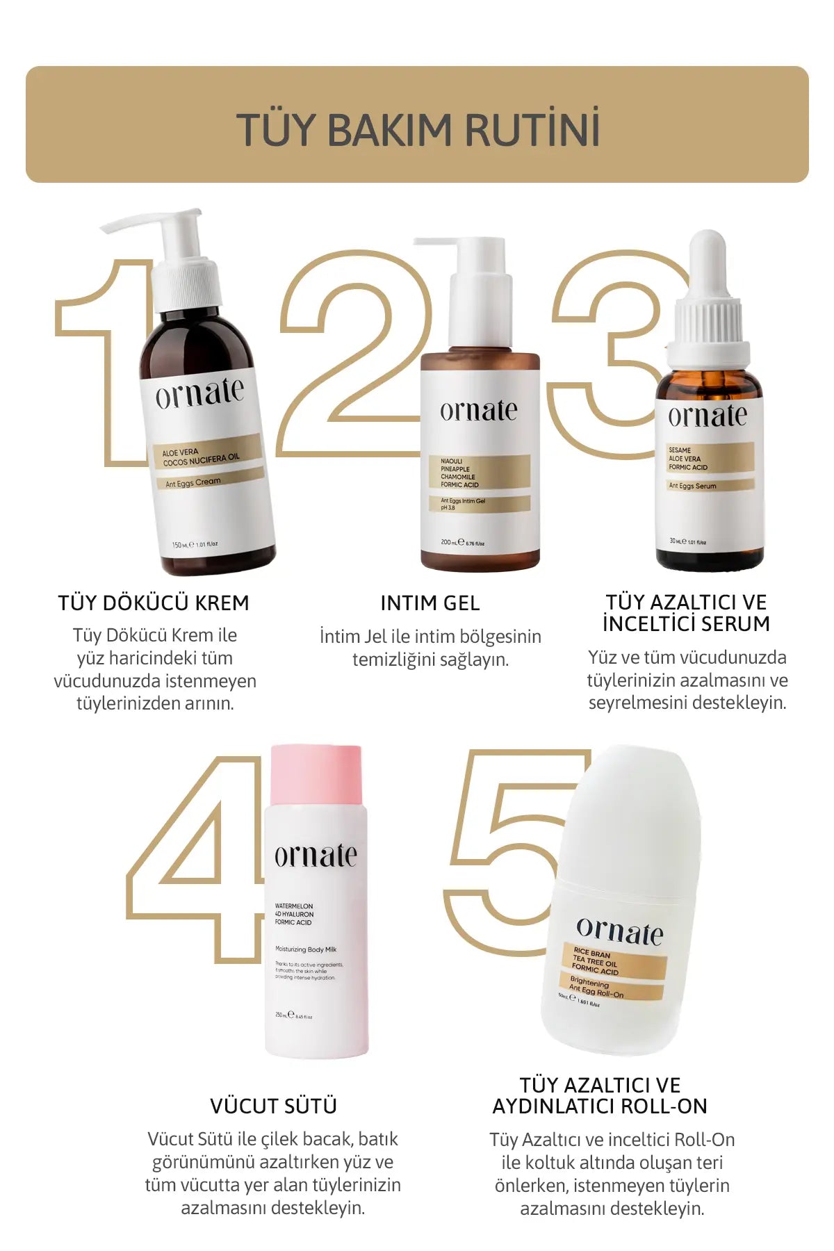 Tüy Azaltıcı Ve İnceltici Serum