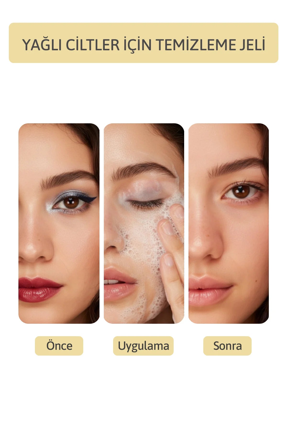 Yağlı Ciltler için Yüz Temizleme Jeli